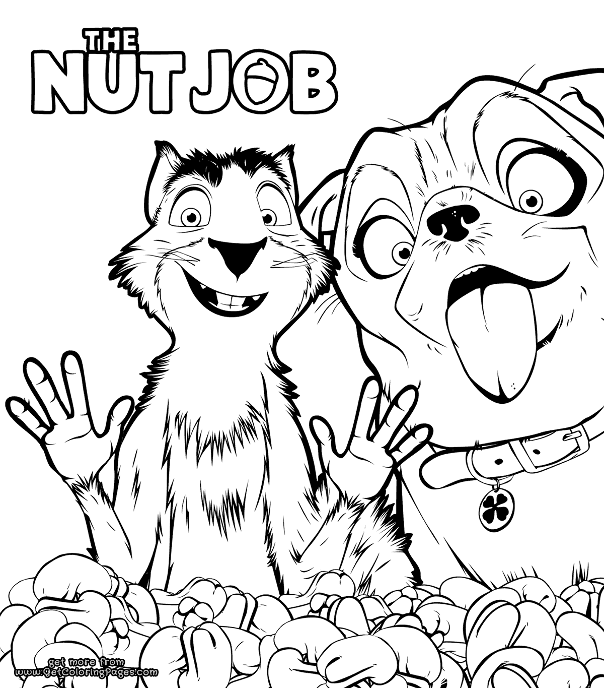 Surly Squirrel en Precious uit The Nut Job