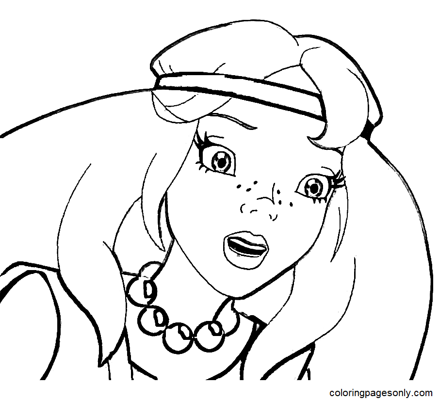 Surprised Alyonushka Coloring Pages