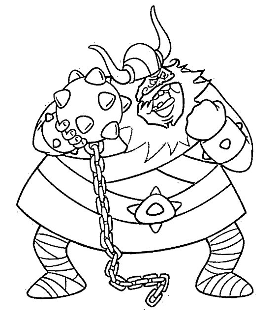 Sven The Terrible Coloring Pages