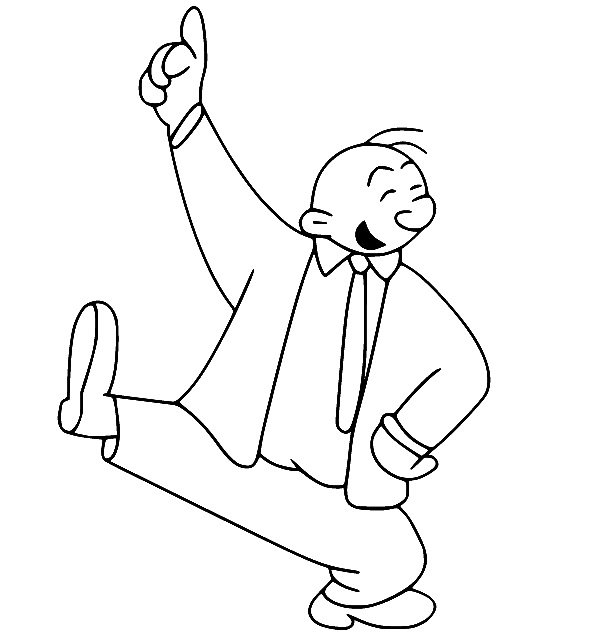 Sweepea from Popeye Coloring Pages