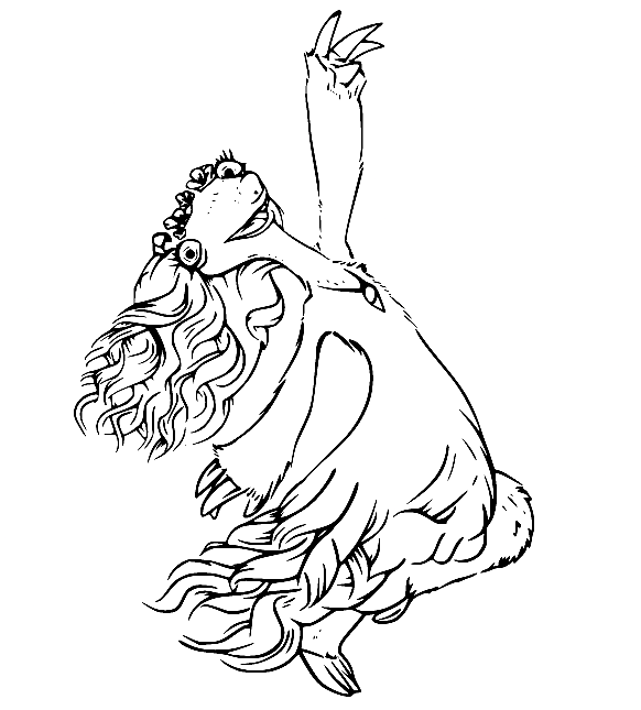 Sylvia Ground Sloth Coloring Pages