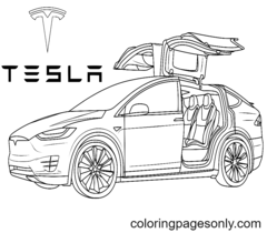 Disegni da colorare di Tesla