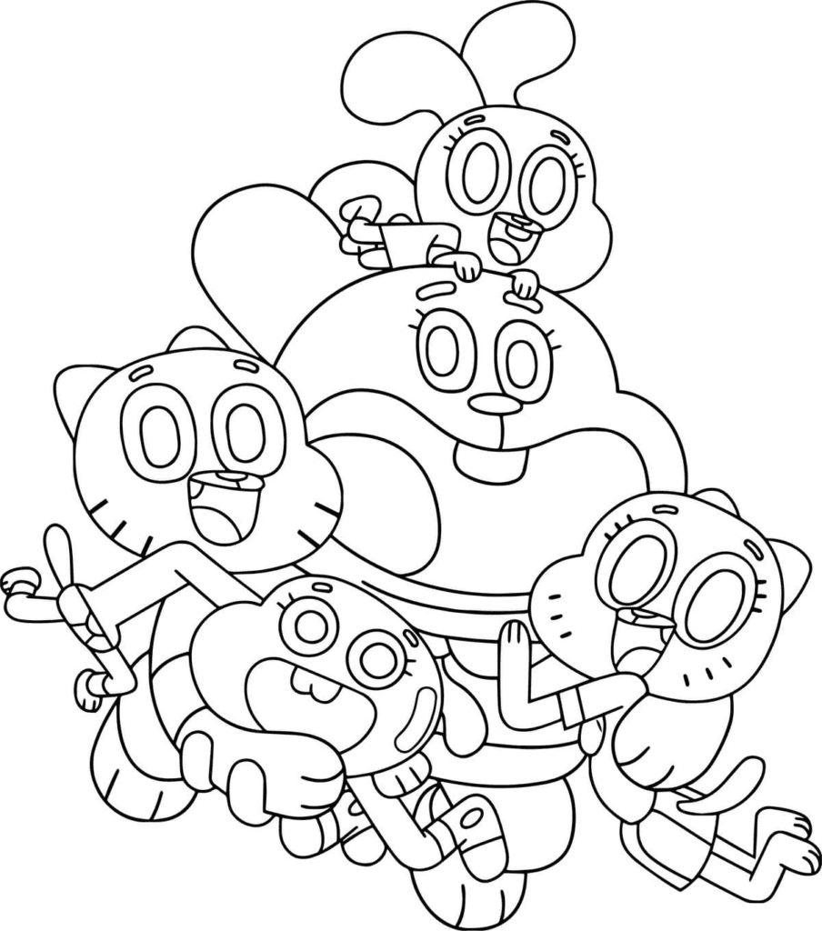 The Amazing World of Gumball Coloring Page