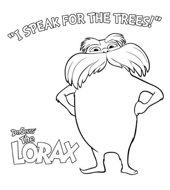 The Lorax Printable Coloring Page