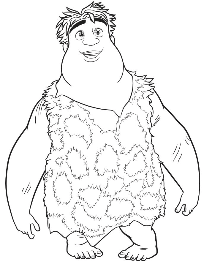 Thunk – The Croods Coloring Page