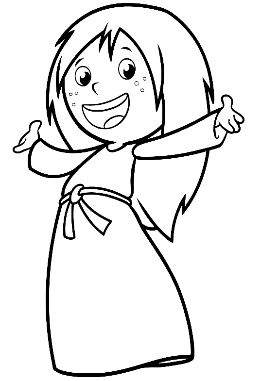 Ticky (Ylvi) Coloring Page