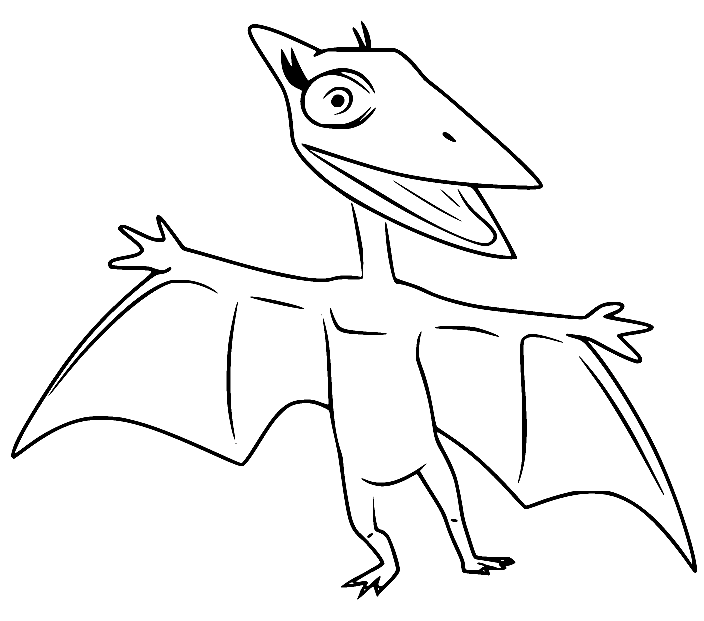 Tiny Pteranodon Coloring Page