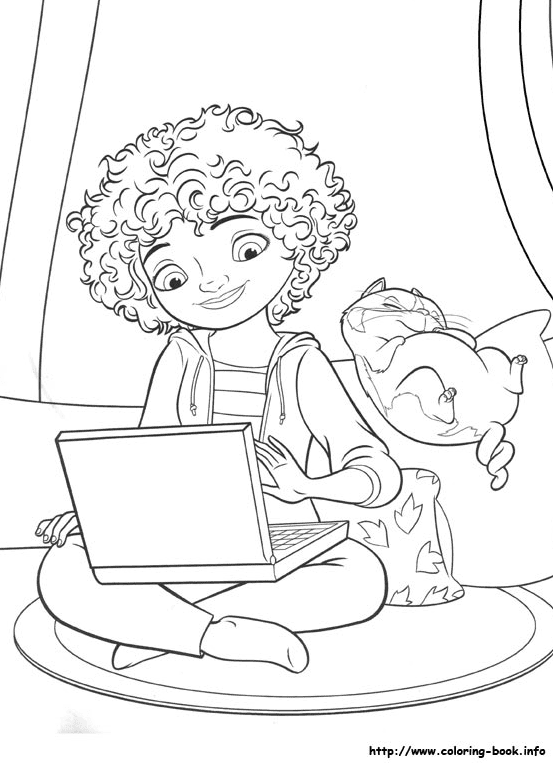 Tip and Pig Coloring Page
