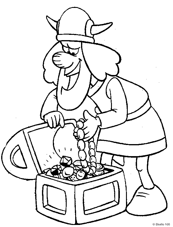 Tjure And Treasure Coloring Pages
