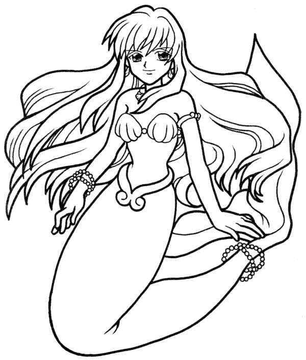 Toin Rina – Mermaid Melody Coloring Page