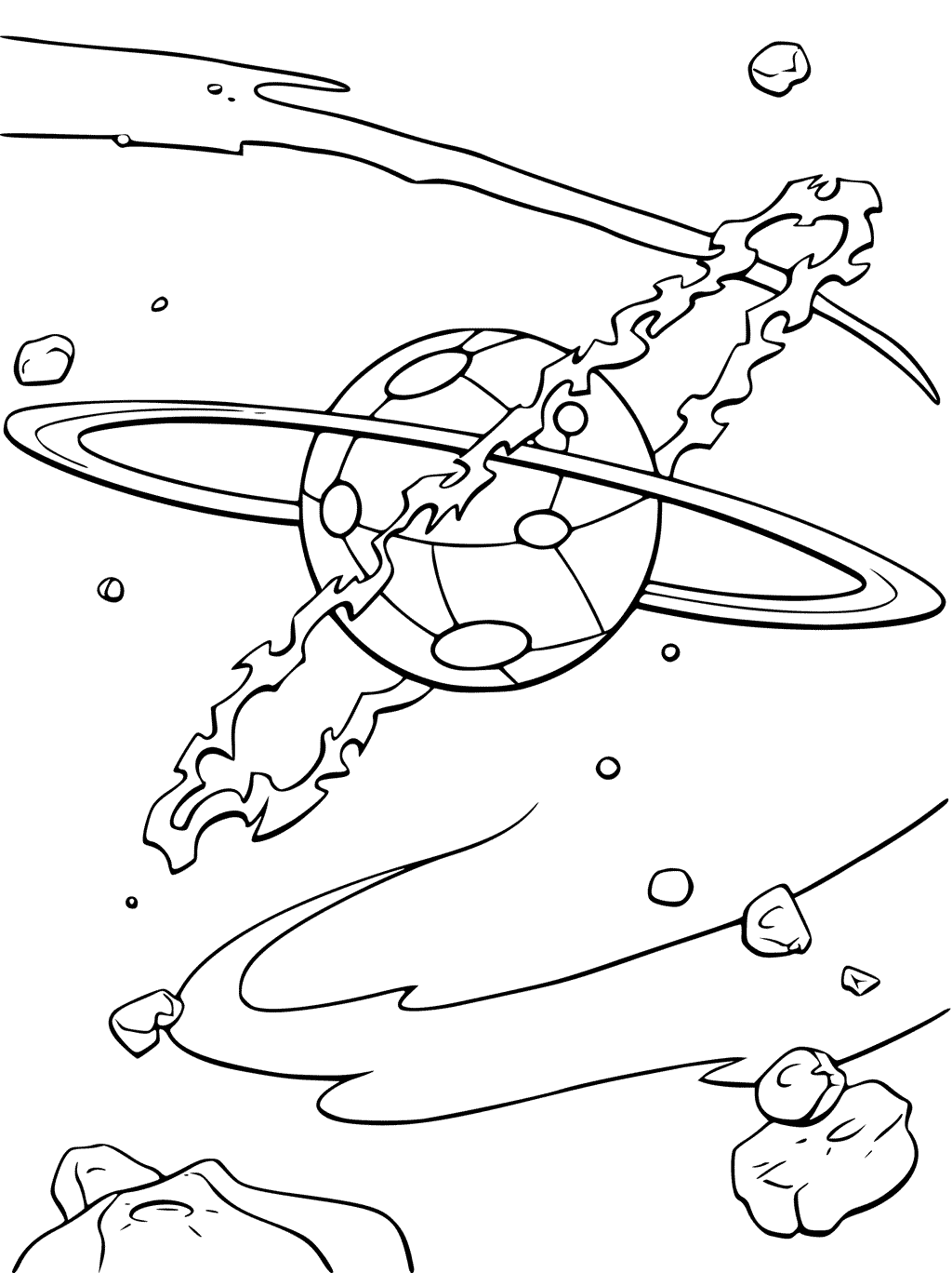 Treasure Planet Space Coloring Page