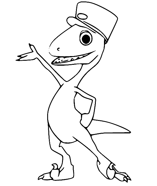 Trevor Troodon Coloring Page