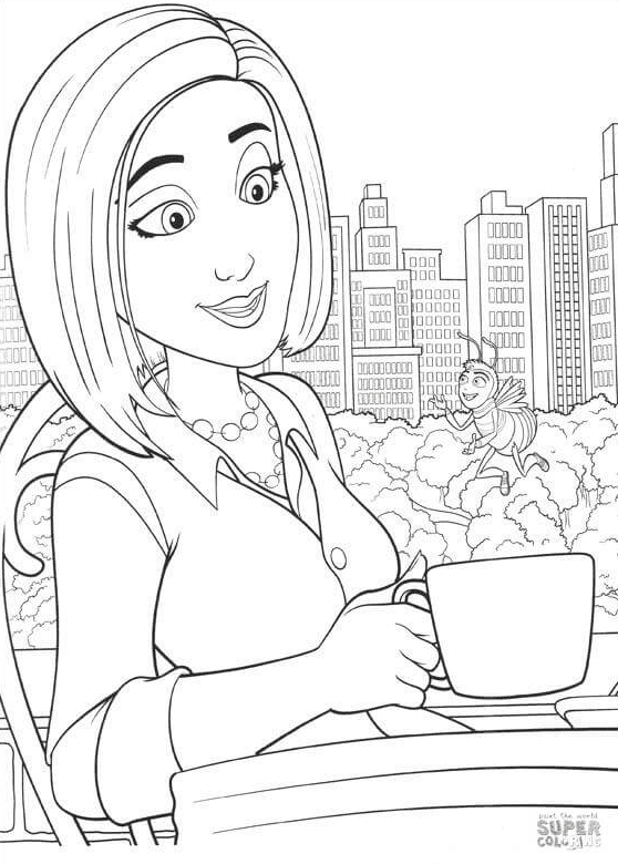 Vanessa Meets Barry Coloring Page