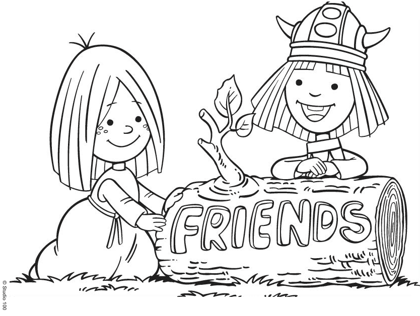 Vicky and Ticky Coloring Page