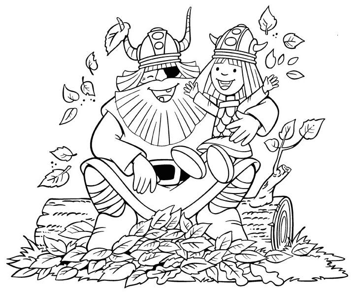Vicky the Viking Coloring Page