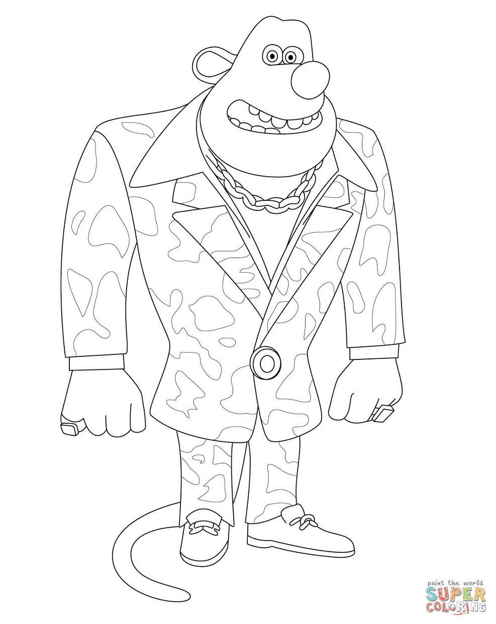 Whitey Coloring Page