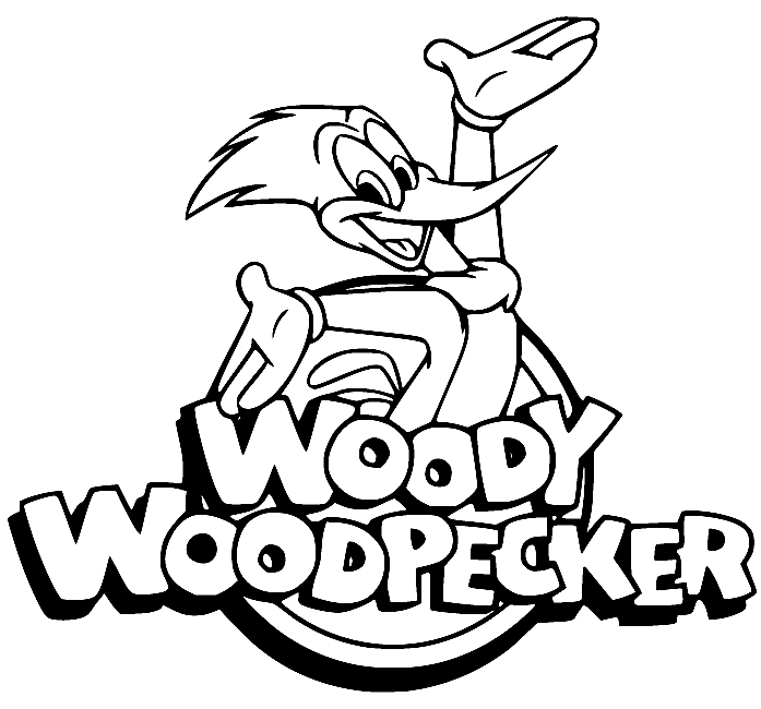 Woody Woodpecker Coloring Page