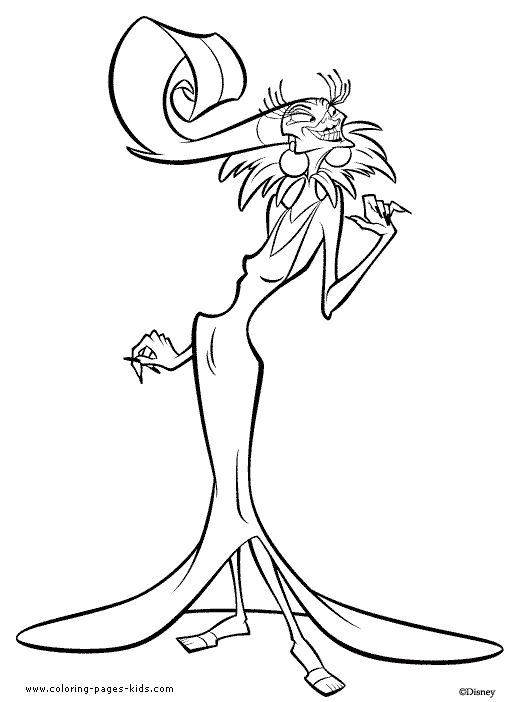 Yzma Coloring Pages