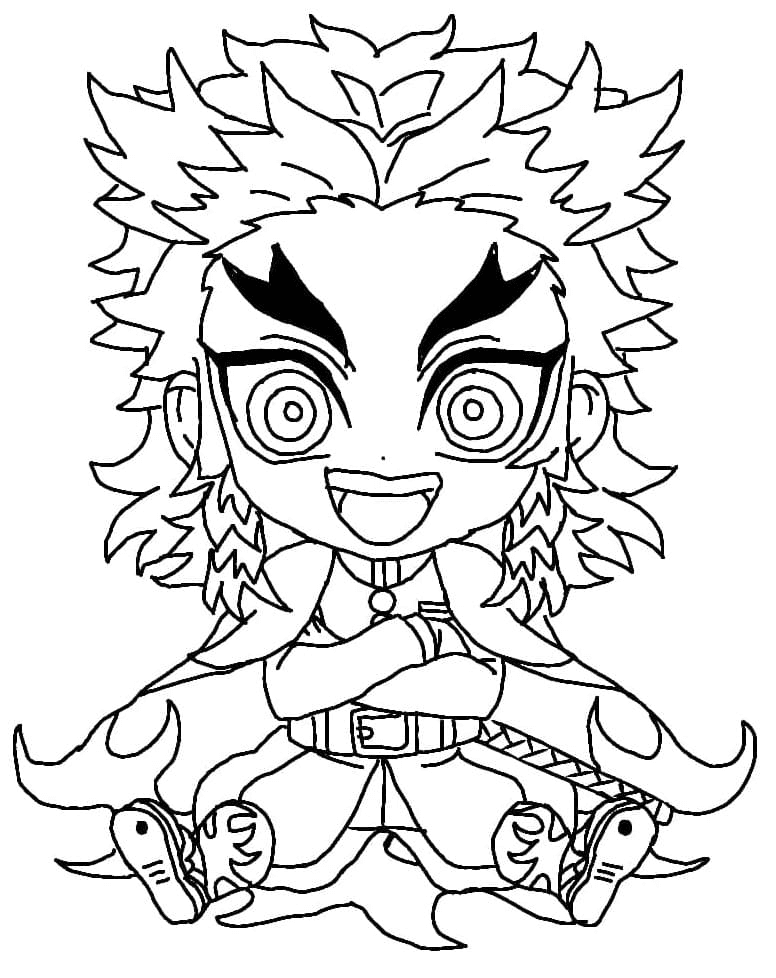 Rengoku  Páginas para colorir, Desenho de personagens, Desenhos bonitos