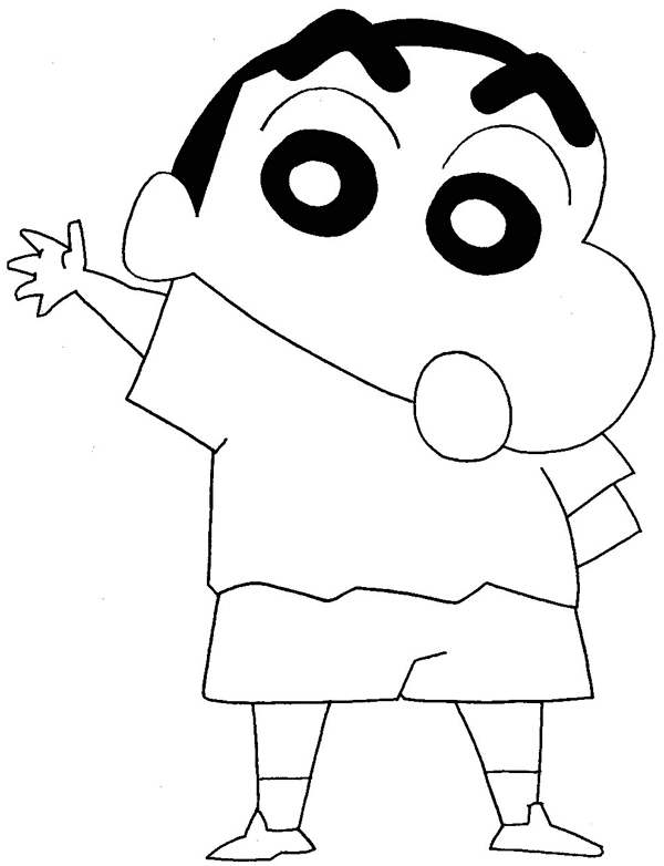 Adorable Shin Chan Coloring Pages
