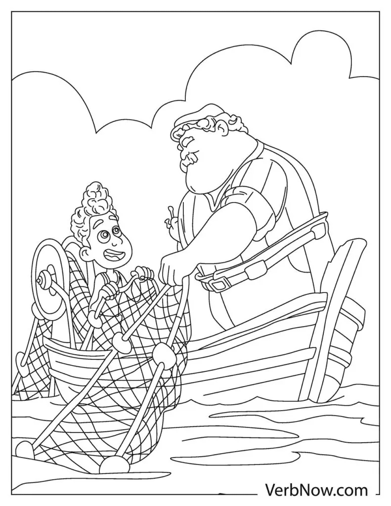 Alberto and Massimo Marcovaldo Coloring Pages