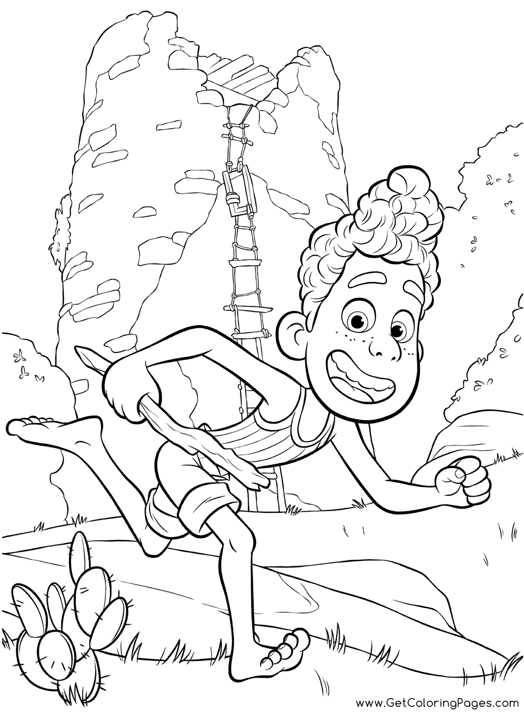 Alberto From Disney Pixar Coloring Pages