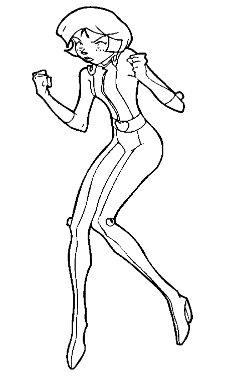 Alex from Totally Spies Coloring Page