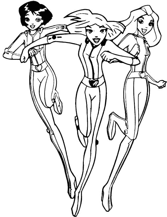 Amazing Totally Spies Coloring Pages