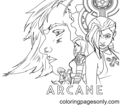 Arcane Coloring Page