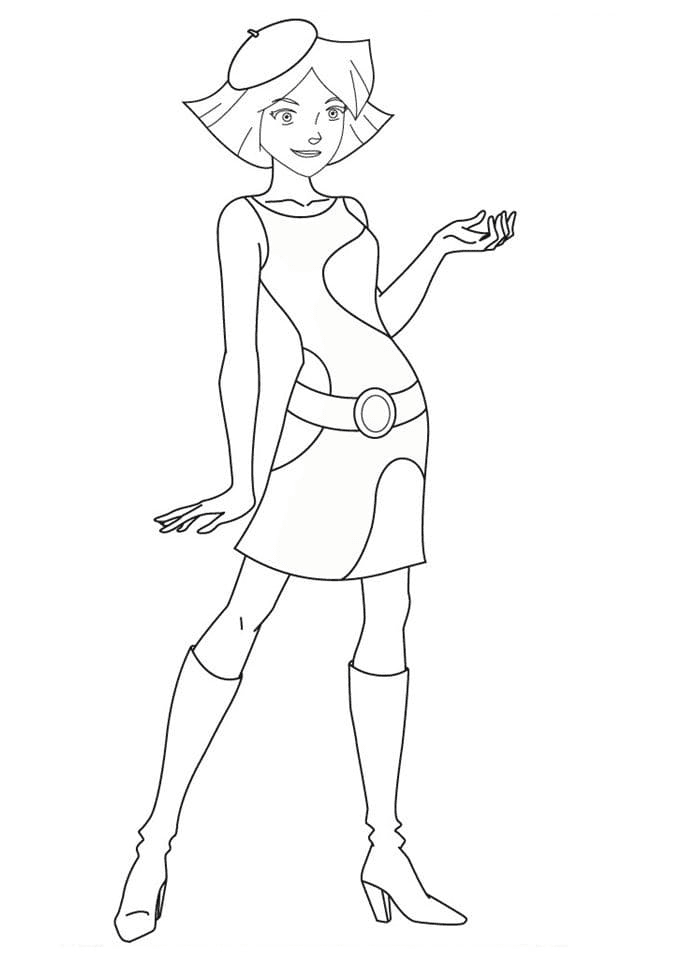 Beautiful Clover Totally Spies Coloring Pages