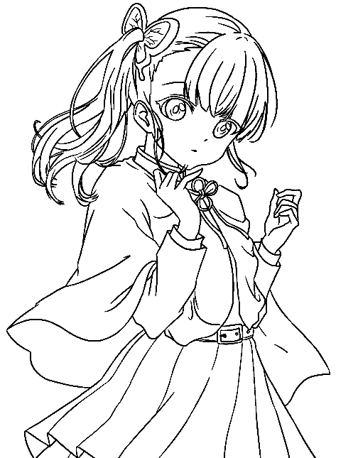 Kanao Demon Slayer Coloring Pages Tsuyuri Kanao Coloring Pages | Images ...