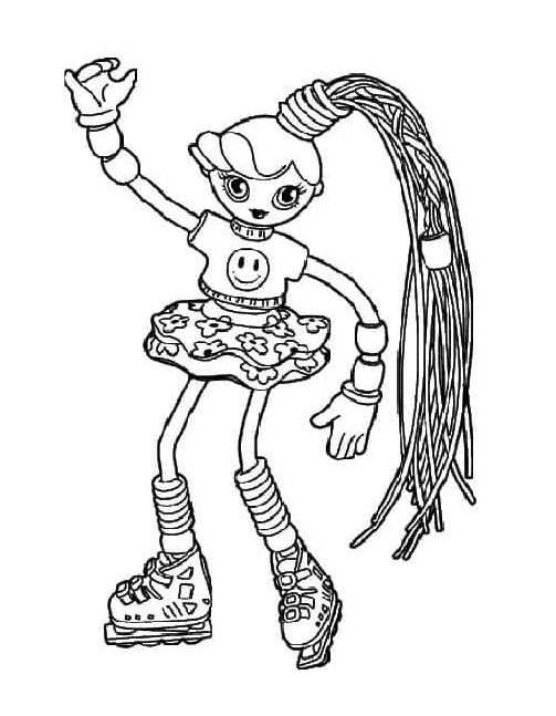 Desenho para colorir Betty Spaghetty Dance