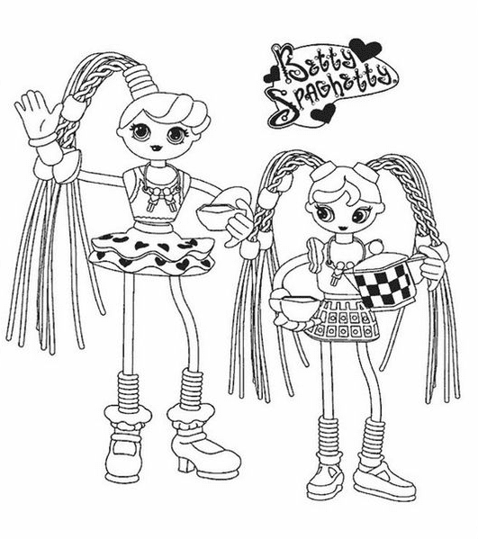 Desenho de Betty Spaghetty para crianças para colorir