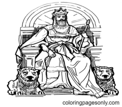 Bible King Coloring Pages
