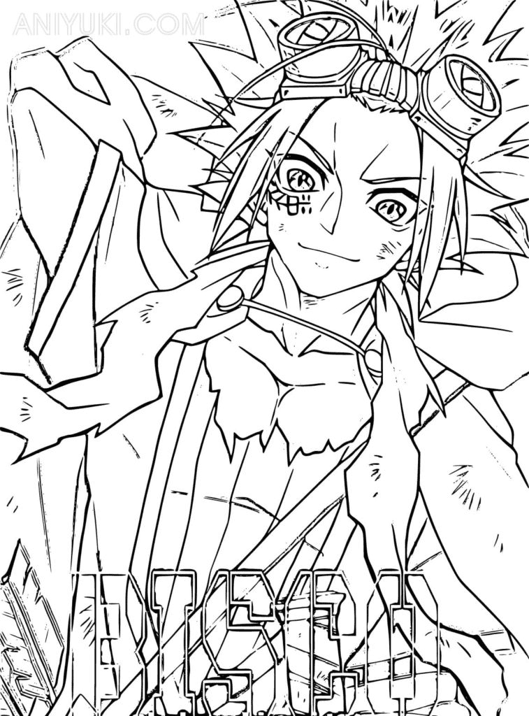 Bisco Akaboshi Coloring Pages