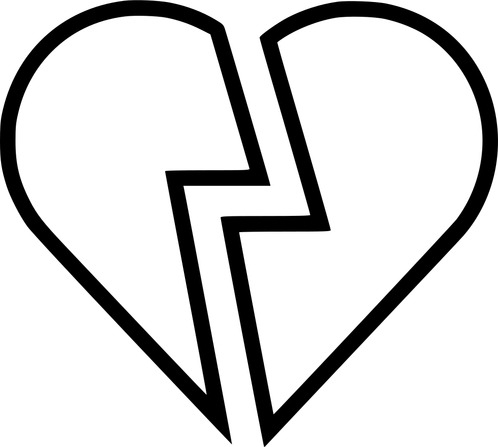 Broken Heart Free Coloring Pages