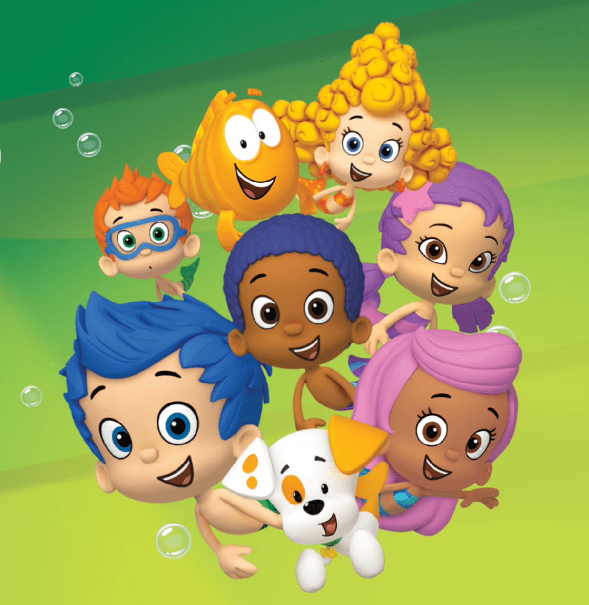 Excelentes Bubble Guppies para colorear para niños