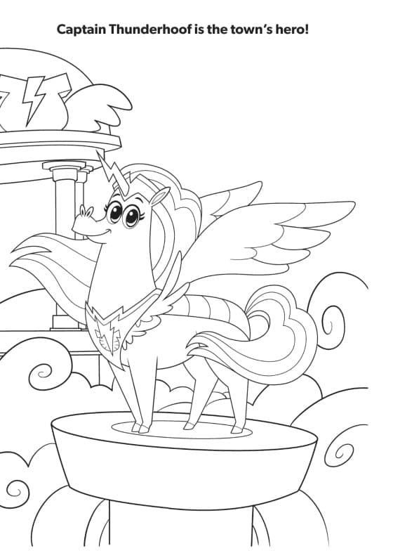 Captain Thunderhoof Coloring Page