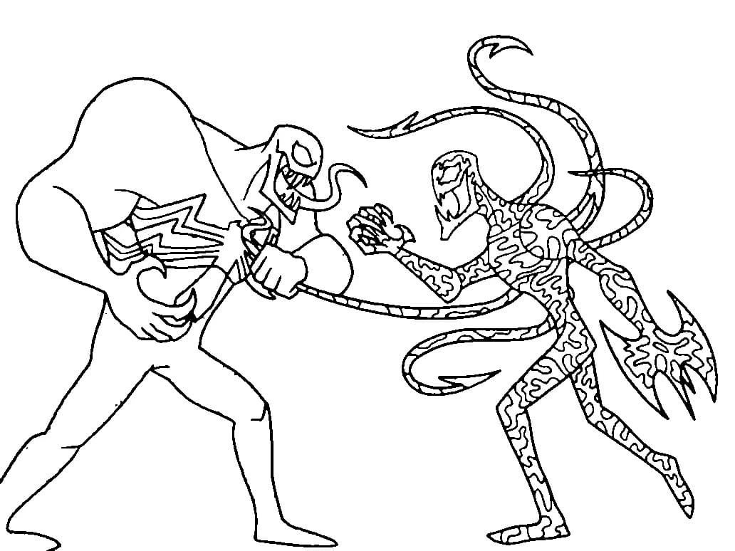 Carnage Spiderman Coloring Pages