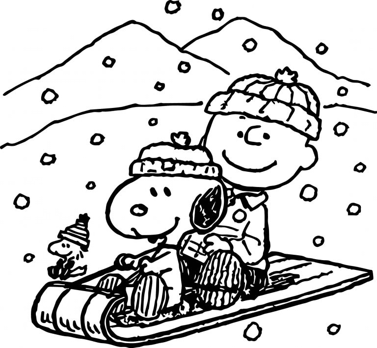 Рождественское катание на санках Чарли Брауна от Рождества Чарли Брауна