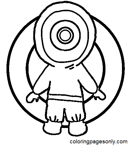 Chibi Red Guard Coloring Page