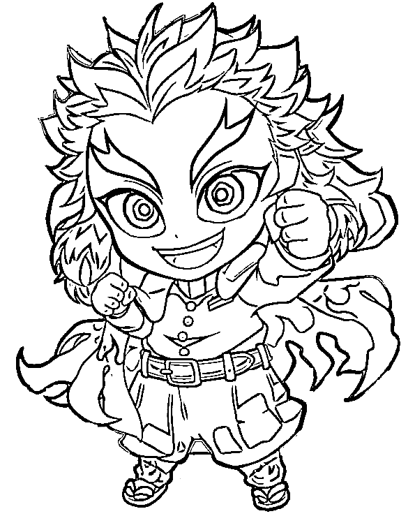 Chibi Rengoku Kyojuro Coloring Pages Kyojuro Rengoku Vrogue Co