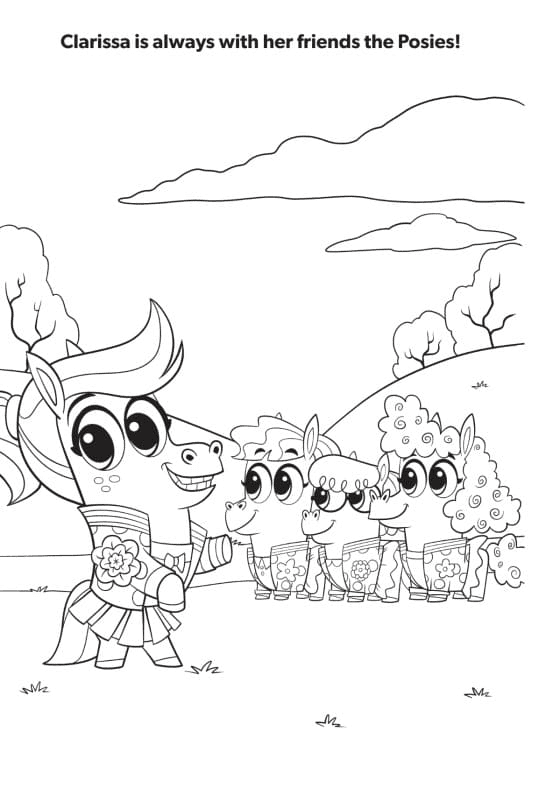 Clarissa and Friends Coloring Page