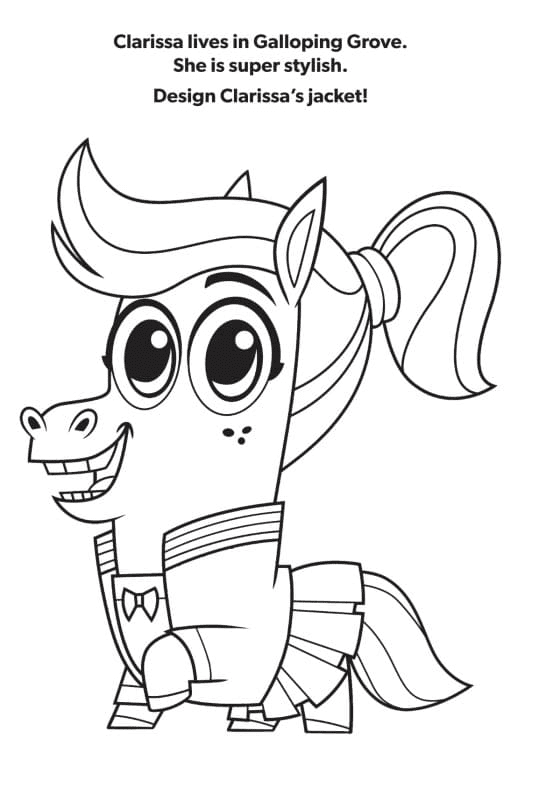 Clarissa From Corn And Peg Coloring Pages
