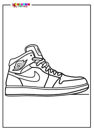 Shoe Coloring Pages - Coloring Pages For Kids And Adults