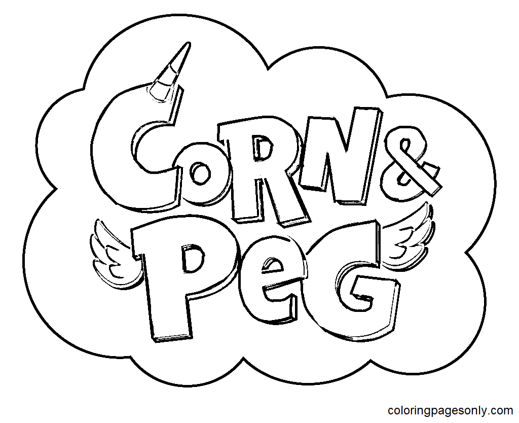 Логотип кукурузы и колышка от кукурузы и колышка