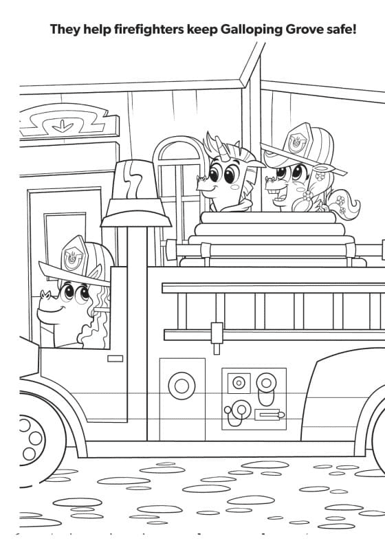 Corn and Peg for Kids Coloring Page