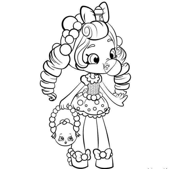Cute Bubbleisha Coloring Pages