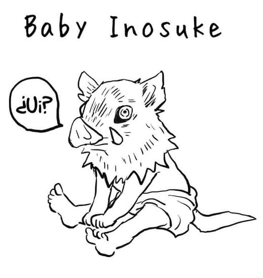 Inosuke fofo de Inosuke