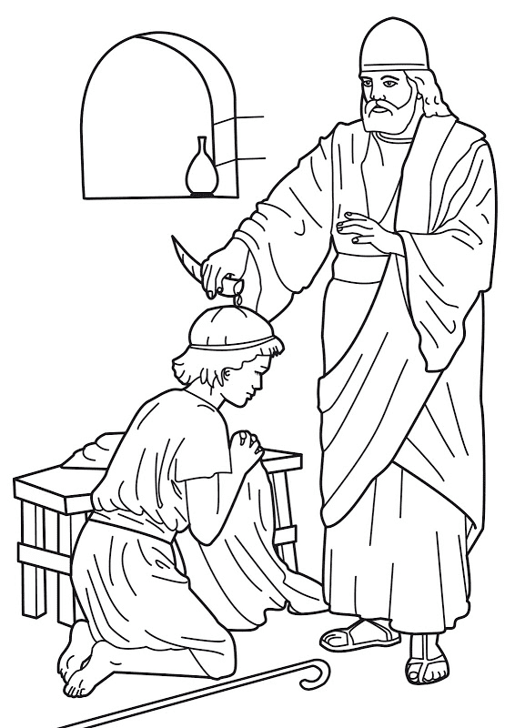 David and Samuel Coloring Pages